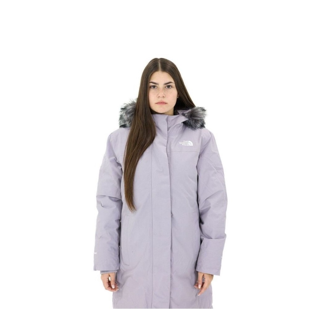 The North Face Women's Minimal Grey Full Zip Arctic Parka Coat